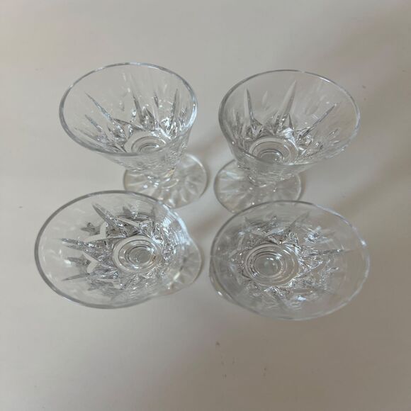 Set 4 Vintage Royal Brierley Waterford Crystal Cordial Wine Goblet Glass Ascot - Picture 4 of 6